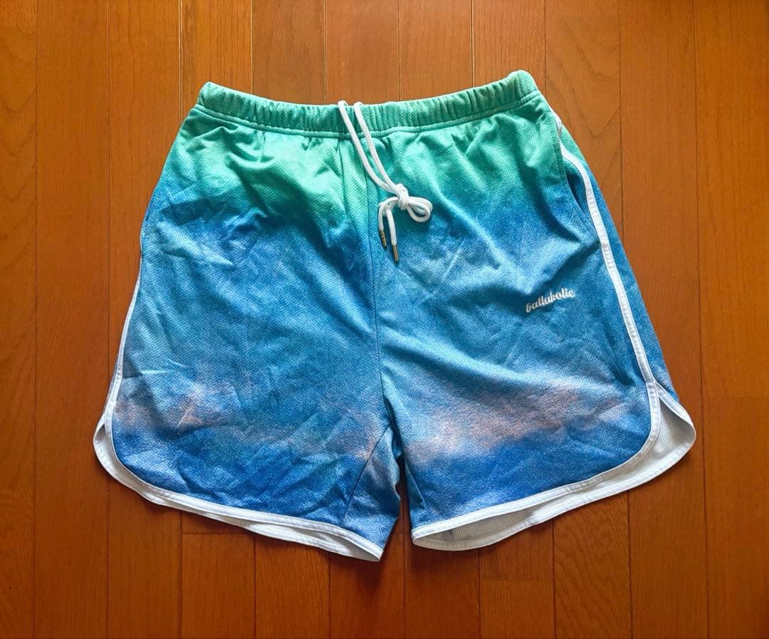 ballaholic Gradation Mesh Zip Shorts 青