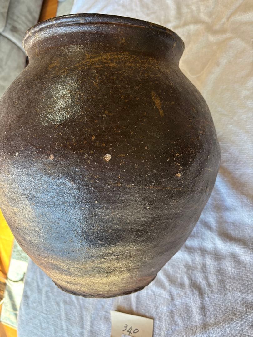 越前壺　甕　古壺甕　骨董品　アンティーク置物