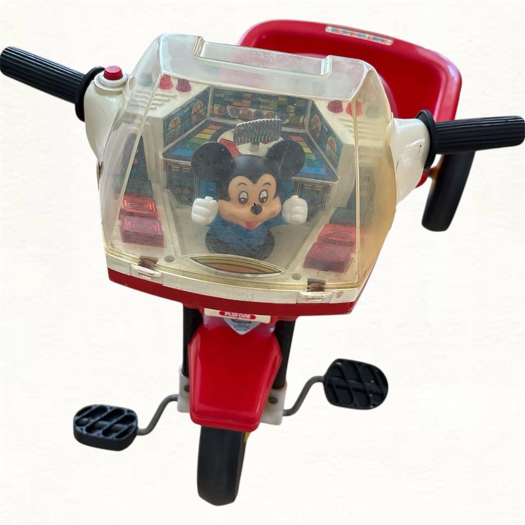 【来月に処分予定】Disney ディズニー　昭和平成レトロ音楽が鳴る子供用三輪車