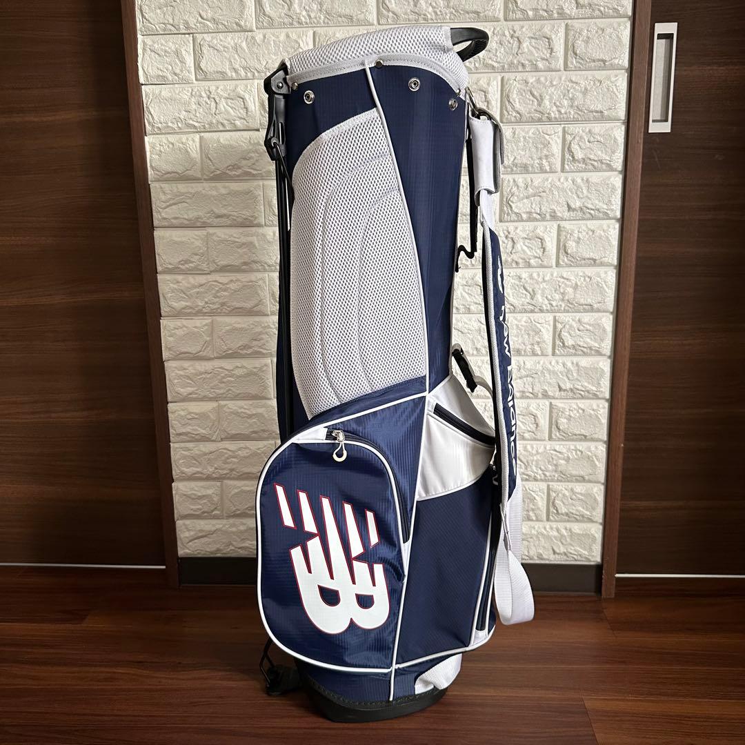 ニューバランス リップストップ 軽量 ハーフキャディバッグ 7.5型 ネイビー