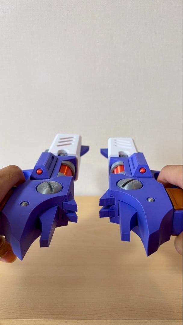 1/1 アクセルの銃 x2｜ロックマンX風｜完全色分け｜モデルガン｜コスプレ用