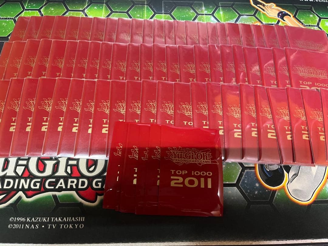 遊戯王 TOP1000 2011 赤 スリーブ 75枚