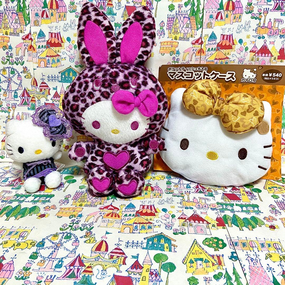 サンリオ ハローキティ まとめ売り レオパード ぬいぐるみ ご当地 ストラップ他