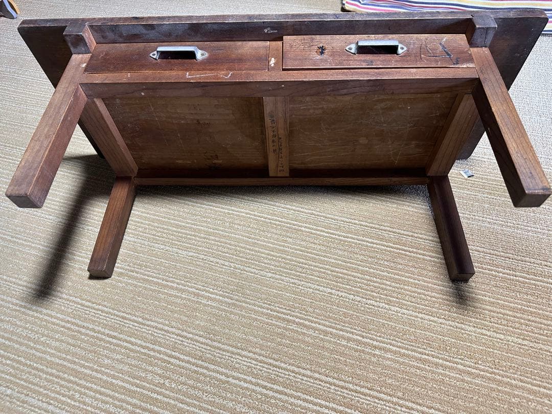 昭和レトロ・木製テーブル・アンティーク・ヴィンテージ・古家具　文机
