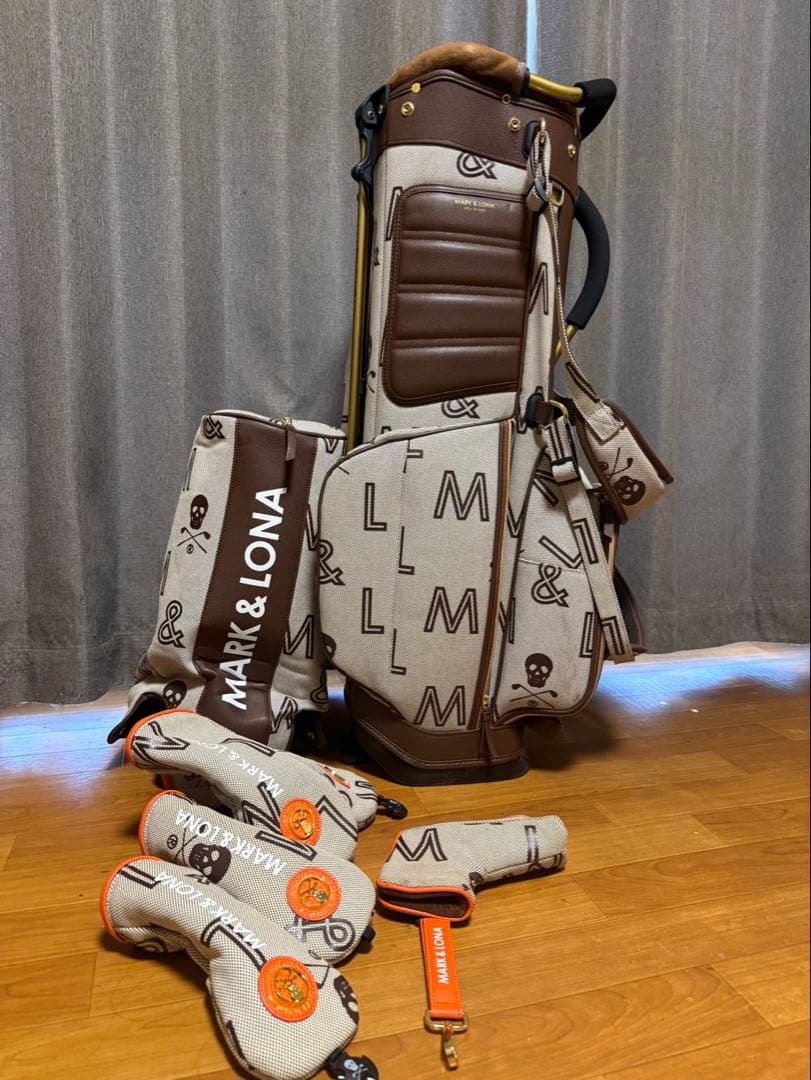 MARK & LONA キャディバッグ ベージュ　2022モデル　ゴルフセット