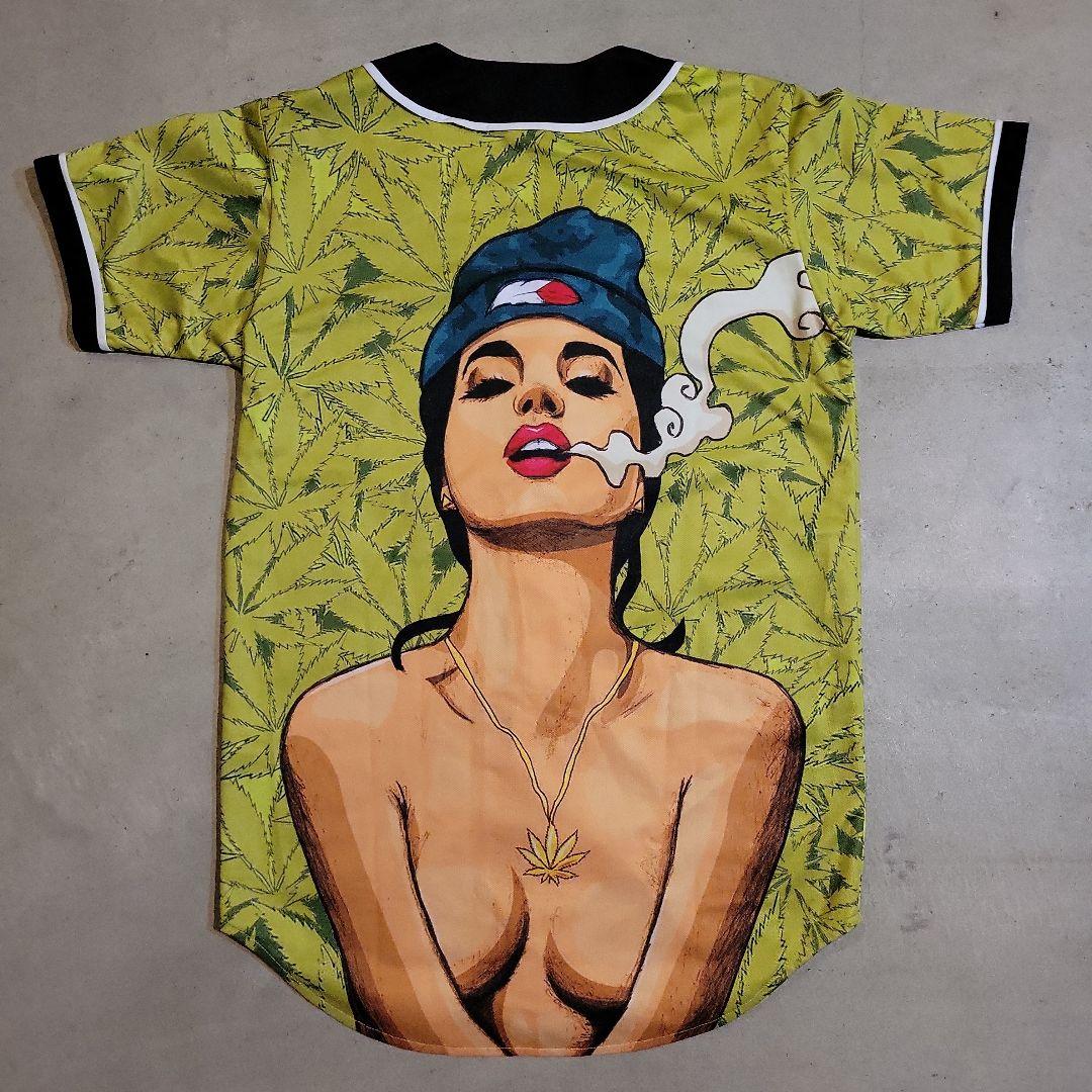 90s nude marijuana vintage shirt ヌード
