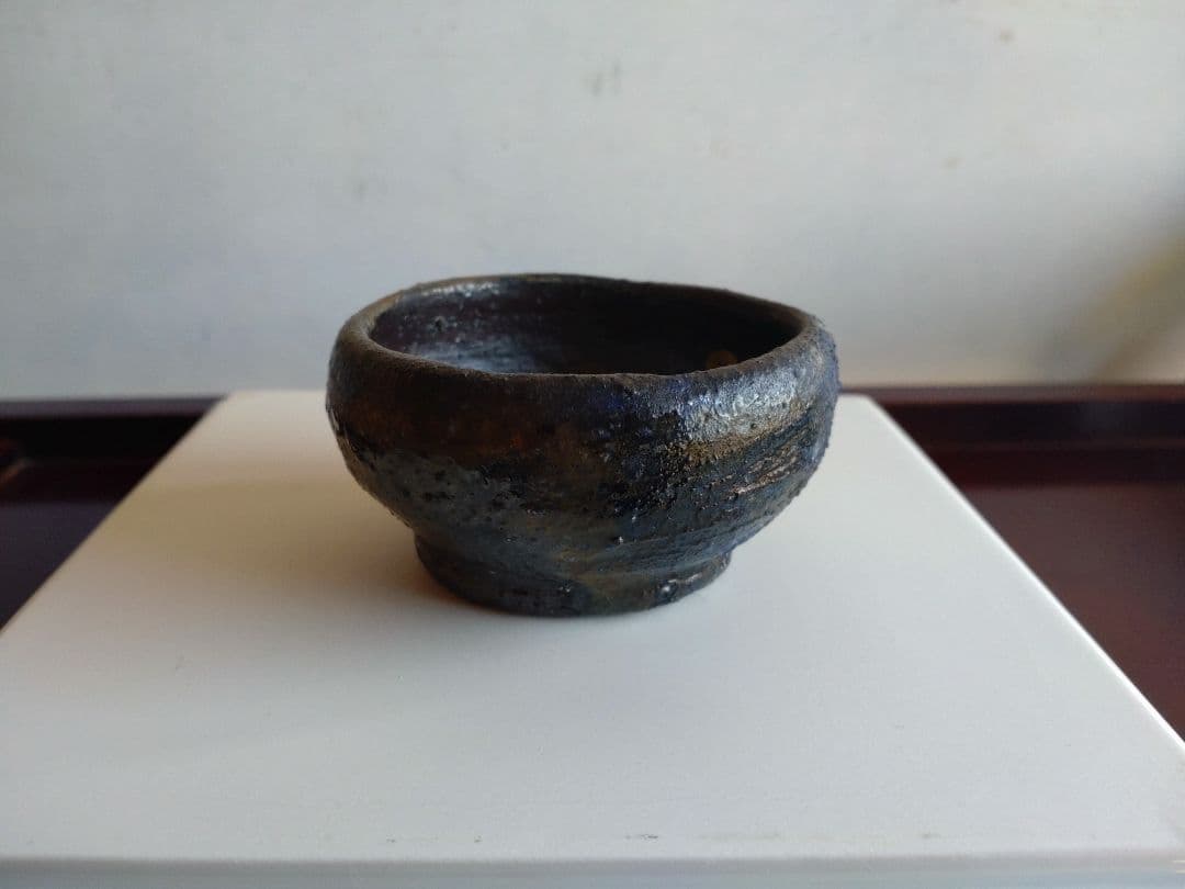 備前　クリストファーレイヴェンホール　ぐい呑み　検）余宮隆森岡成好辻村史朗