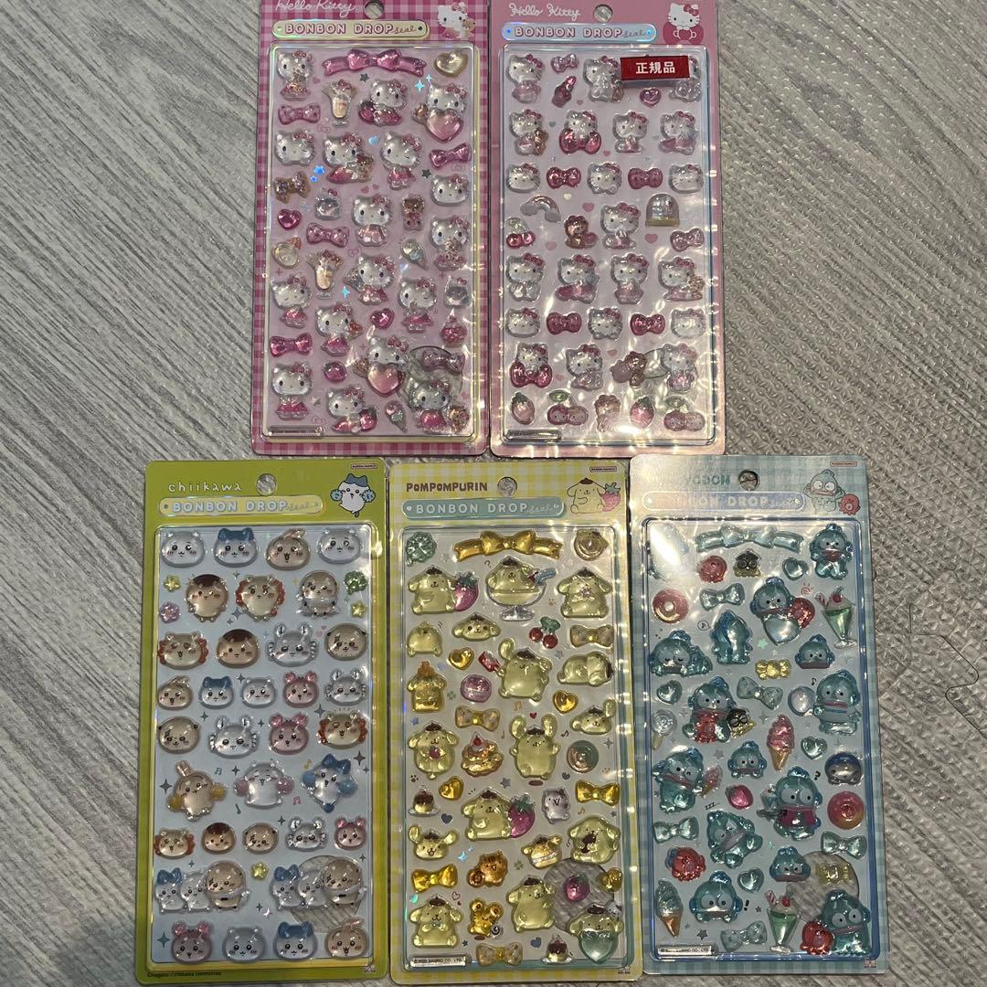 ボンボンドロップシール　ちいかわ　サンリオ　和柄　オリジナル　【国内正規品】