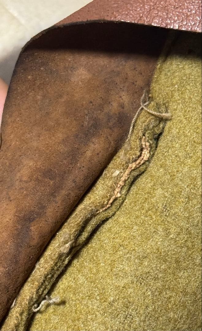 実物　日本軍日本陸軍　下士官兵　略帽/戦帽/戦闘帽(昭和13〜15年製　中號)