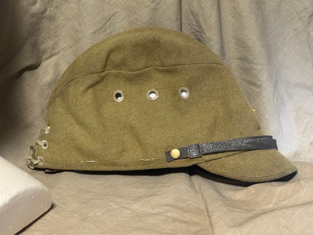 実物　日本軍日本陸軍　下士官兵　略帽/戦帽/戦闘帽(昭和13〜15年製　中號)