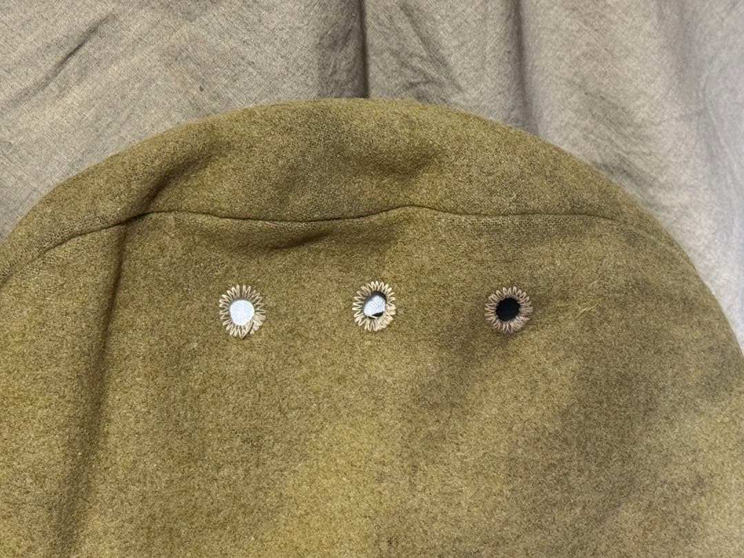 実物　日本軍日本陸軍　下士官兵　略帽/戦帽/戦闘帽(昭和13〜15年製　中號)