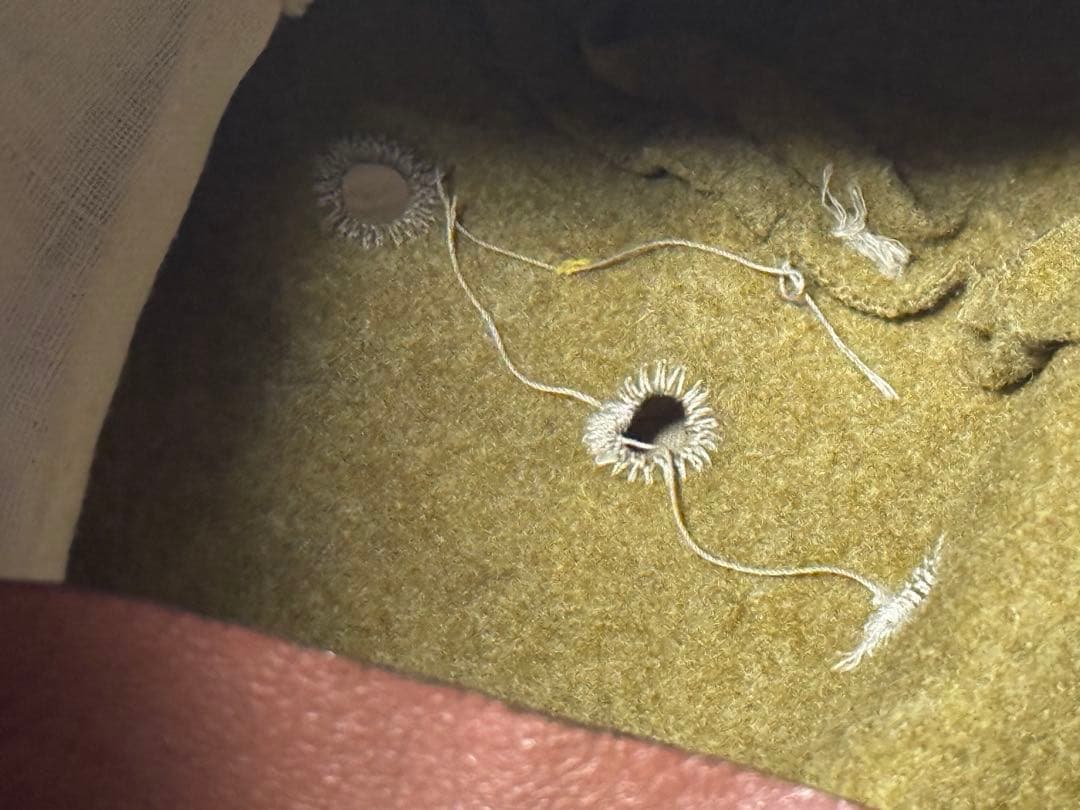 実物　日本軍日本陸軍　下士官兵　略帽/戦帽/戦闘帽(昭和13〜15年製　中號)