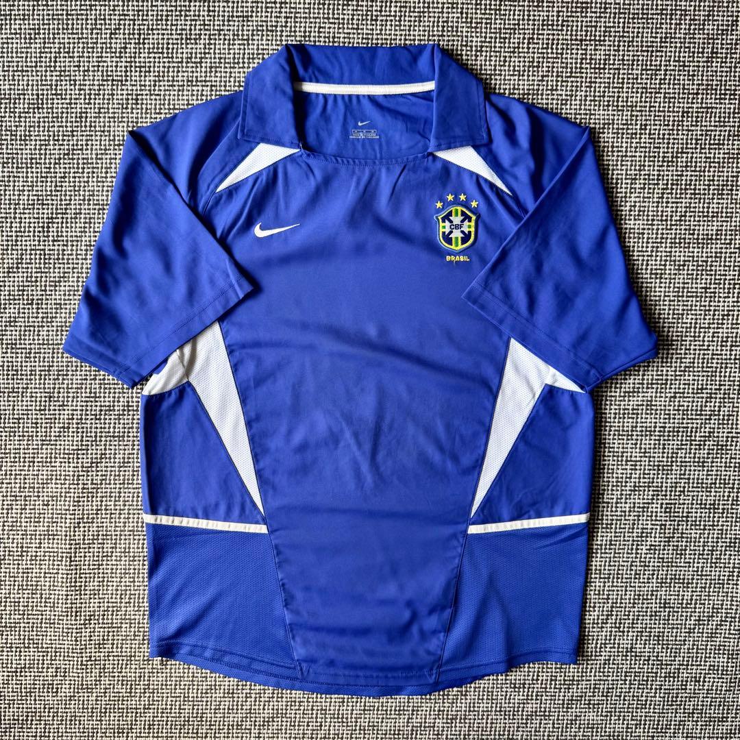 【日韓W杯×襟付きアウェイ】ブラジル代表 ２００２（A）NIKE