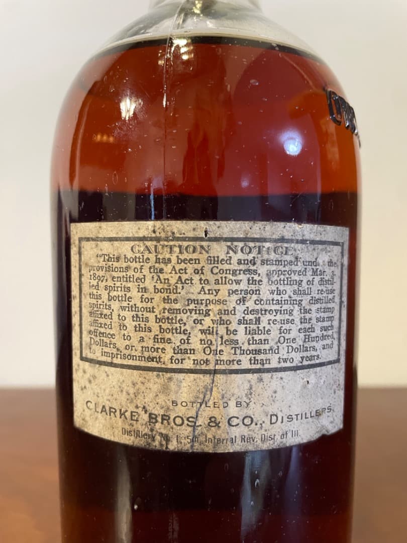 か*も様 ★ Old Clarke Bourbon Whiskey 1915-1