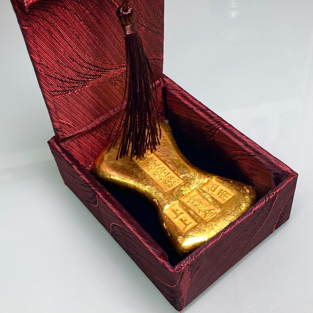 金貨　巨大な金餅 古銭　張慶豊号　五両十足金 金運パワー　開運用へ金元寶