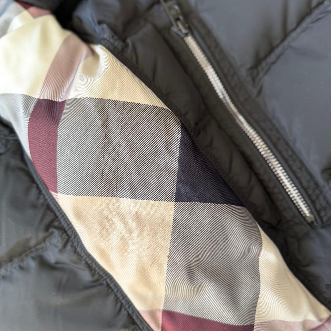 ブラックレーベル　ダウン　ジャケット　黒　S〜M相当　美品　バーバリー