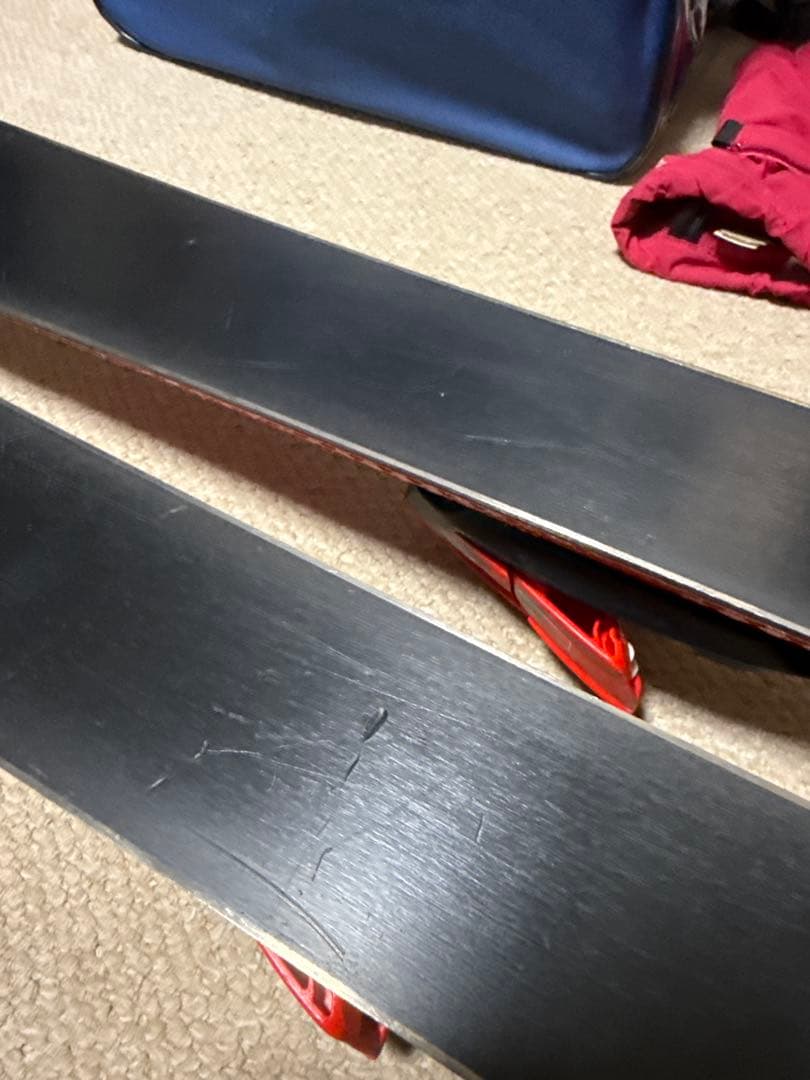 ATOMIC ジュニア用スキーセット 赤 110cm相当