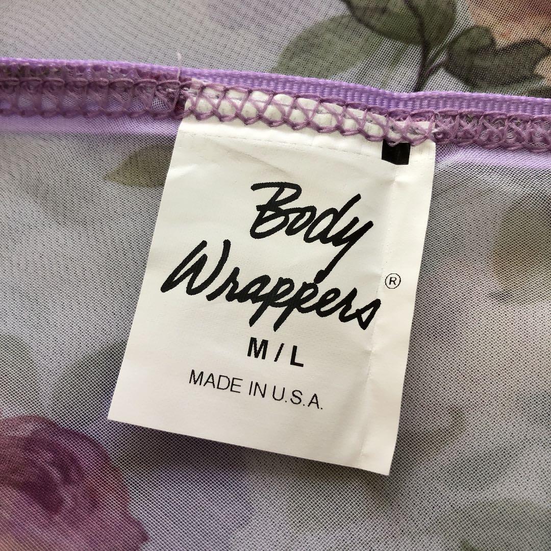 ♦︎未使用 タグ付き♦︎ バレエ 花柄巻きスカート パープル ホワイト