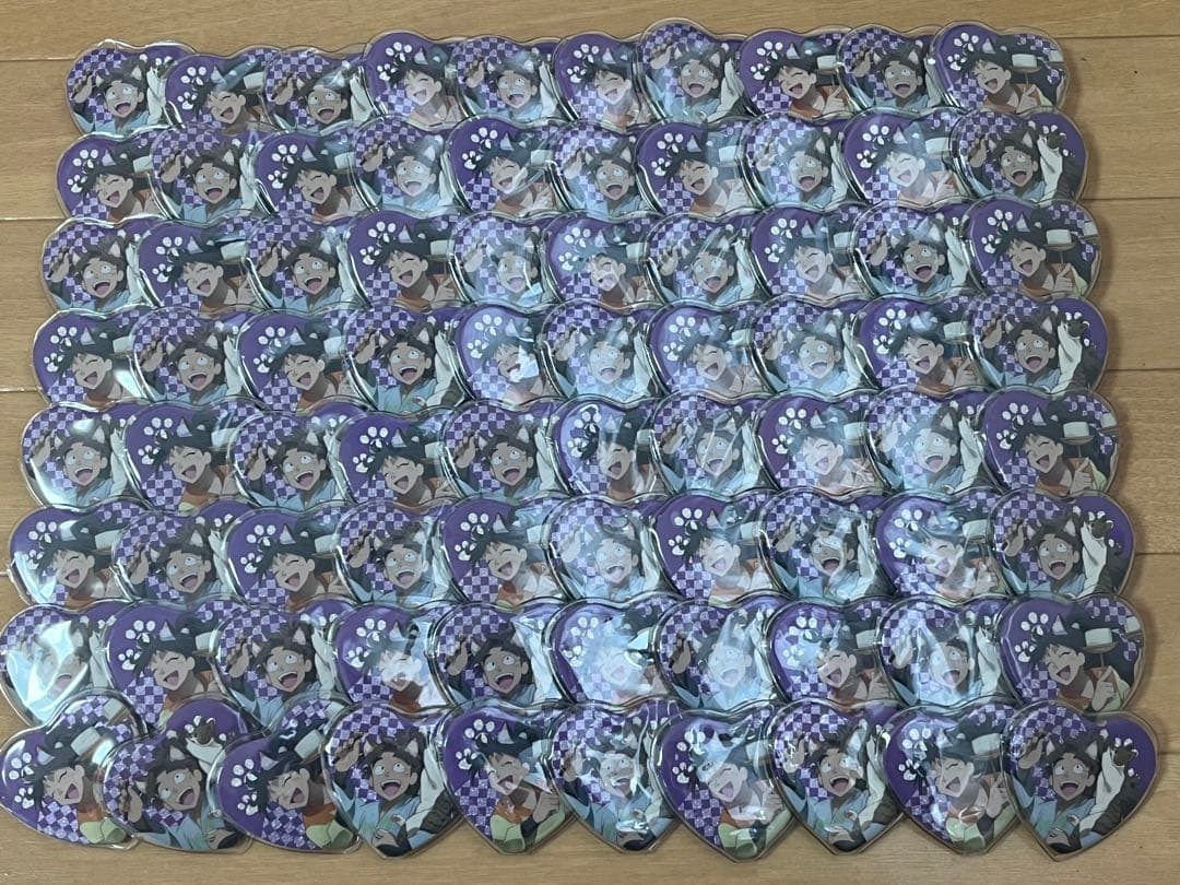 忍たま乱太郎 久々知兵助 竹谷八左ヱ門 ナンジャタウン ハート缶バッジ