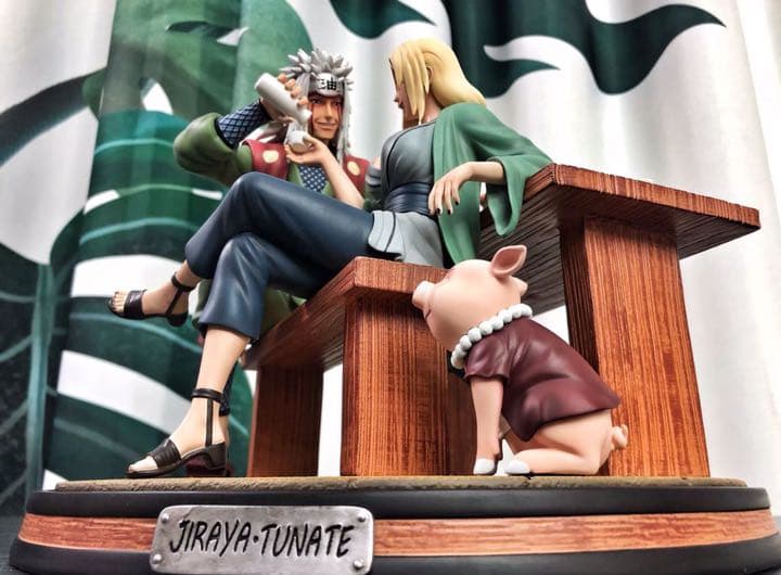 NARUTO ナルト自来也 綱手 ガレージキット ガレキ スタチュー ①