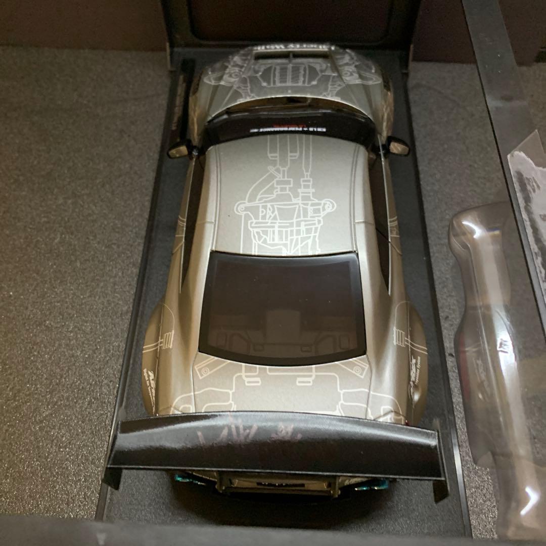 542 美品 GT-R R35 LBWKリバティウォーク 1/18ダイキャスト
