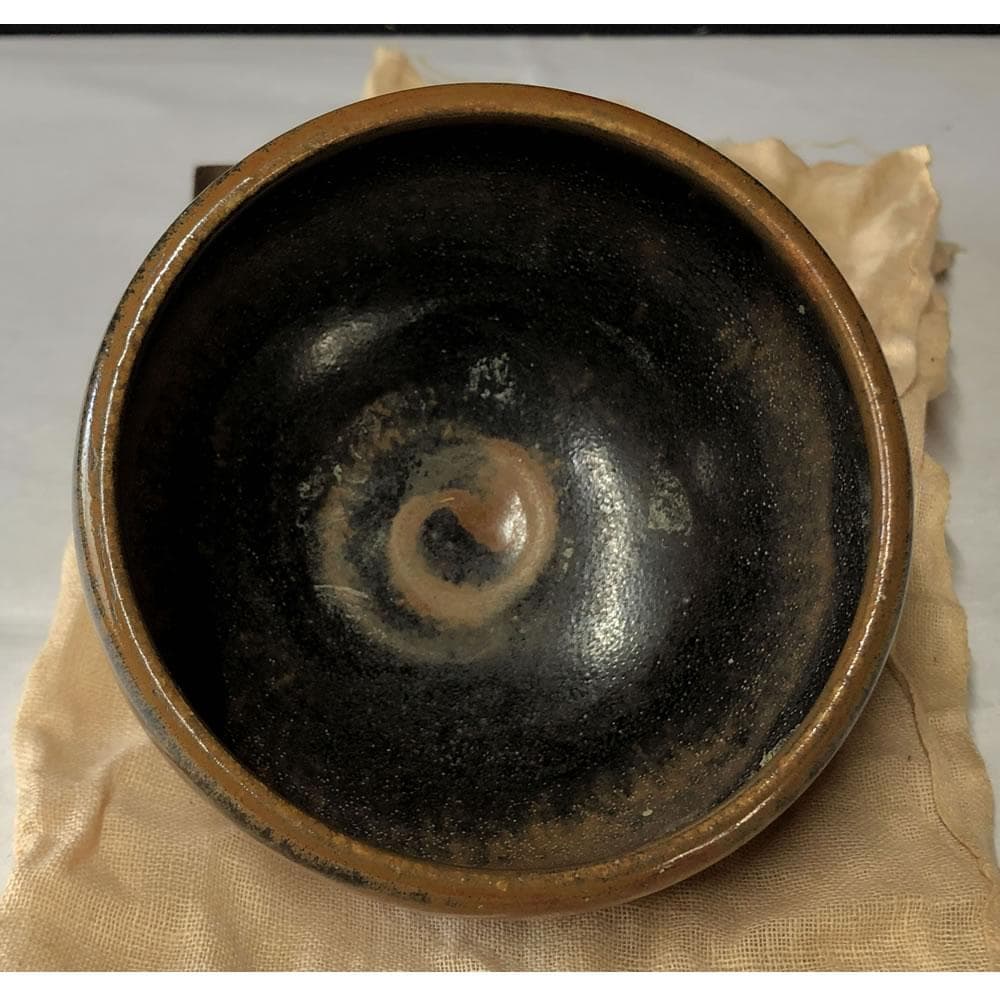 e2932 古瀬戸 雪月花 抹茶碗 合わせ箱 瀬戸茶碗 茶道具