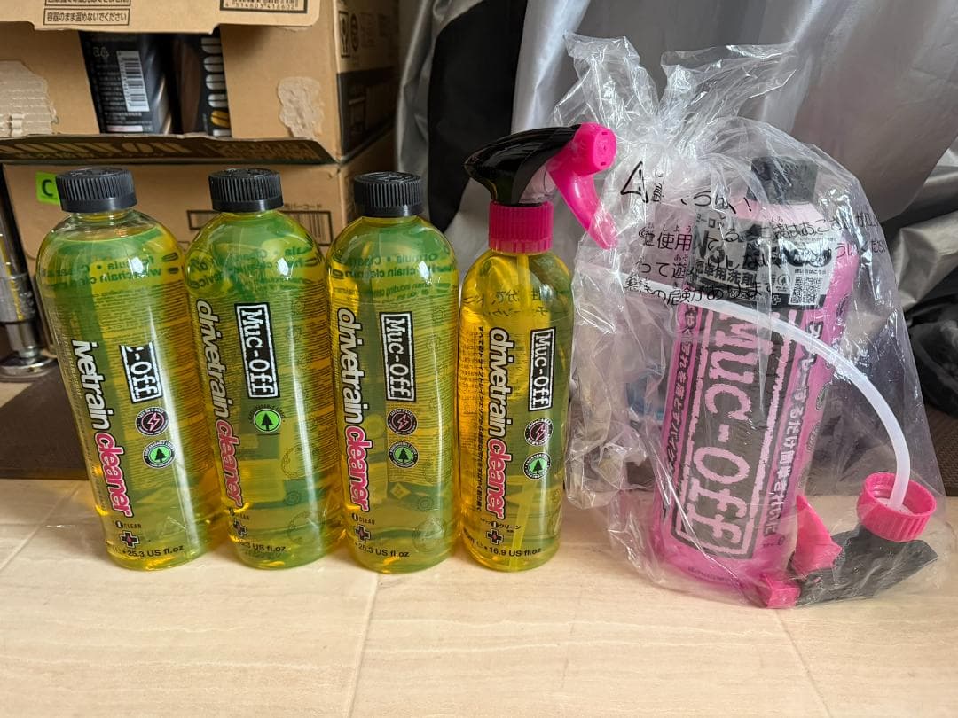 DRIVETRAIN CLEANER 4本 ＋ ナノテックバイククリーナー 1本