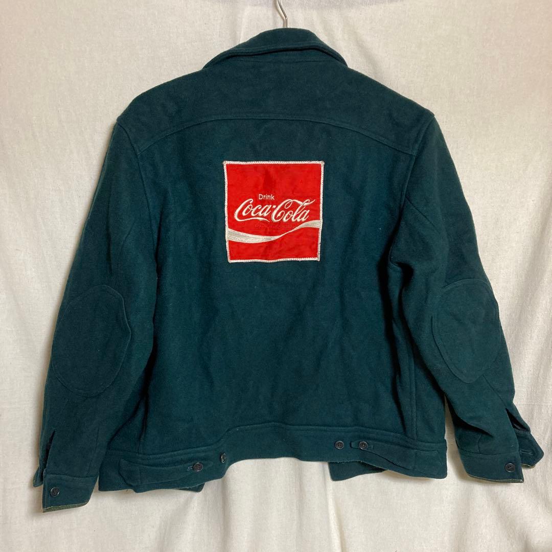 coca-cola コカコーラ 当時物 作業服ワークジャケット両面刺繍ワッペン
