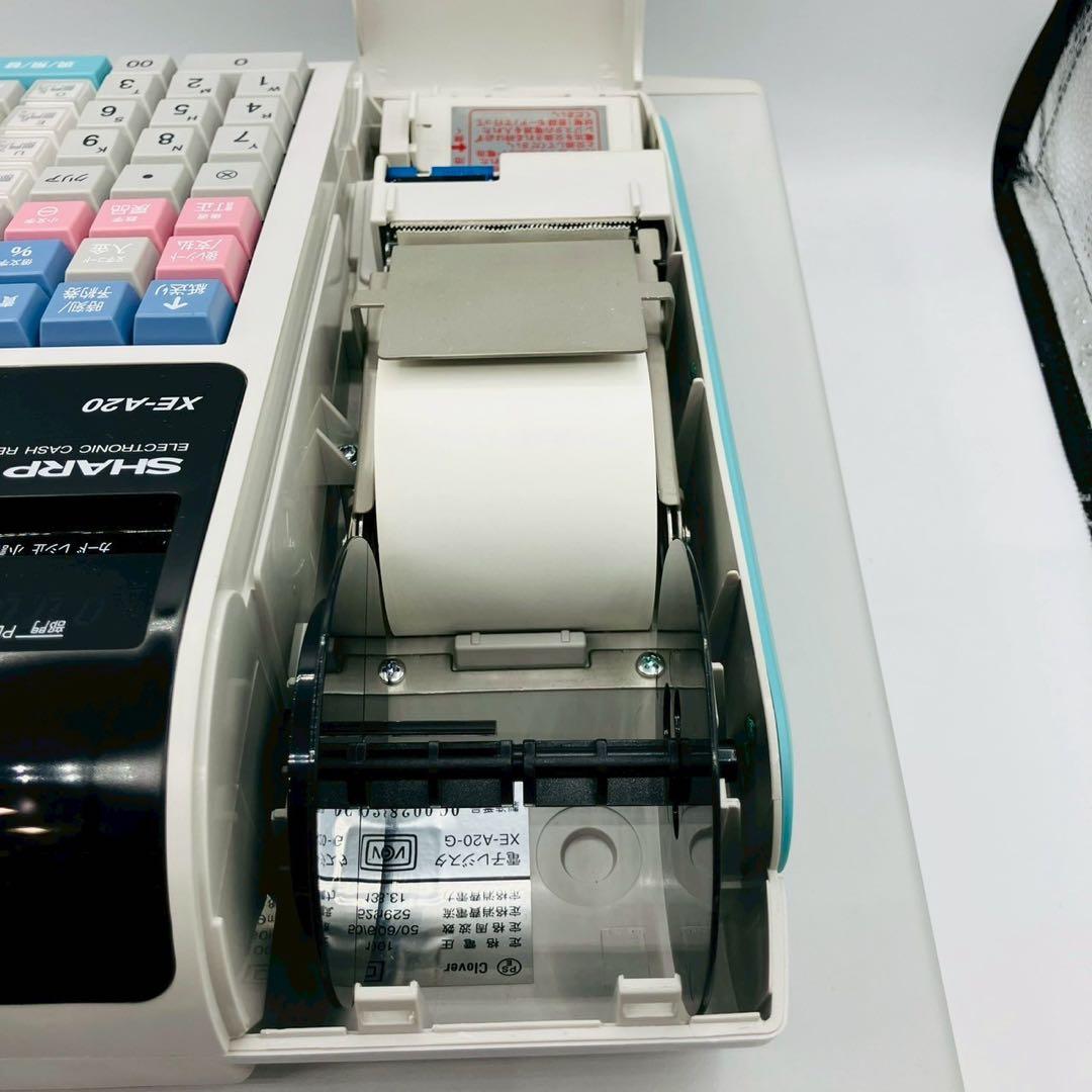 シャープ 電子レジスタ XE-A20(取説・付属)+ ロール紙2個