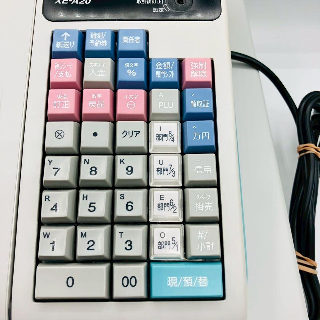 シャープ 電子レジスタ XE-A20(取説・付属)+ ロール紙2個
