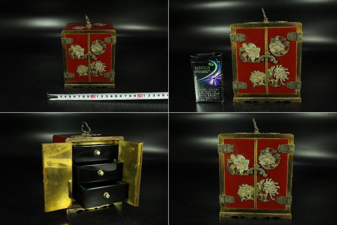 大阪 尚美堂造 純銀飾 宝石箱(K-LC805)