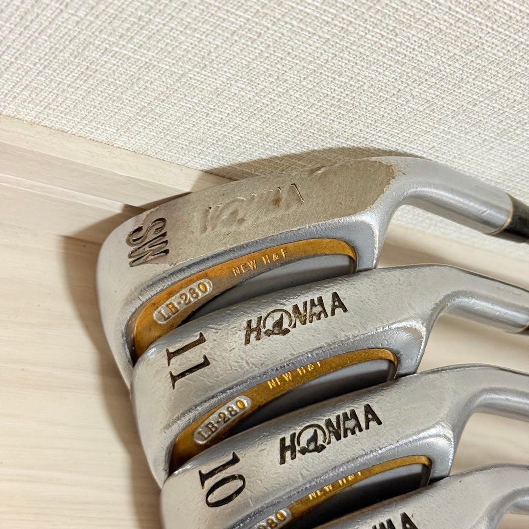 HONMA LB-280 NEW H&F ゴールドライン アイアンセット　10本