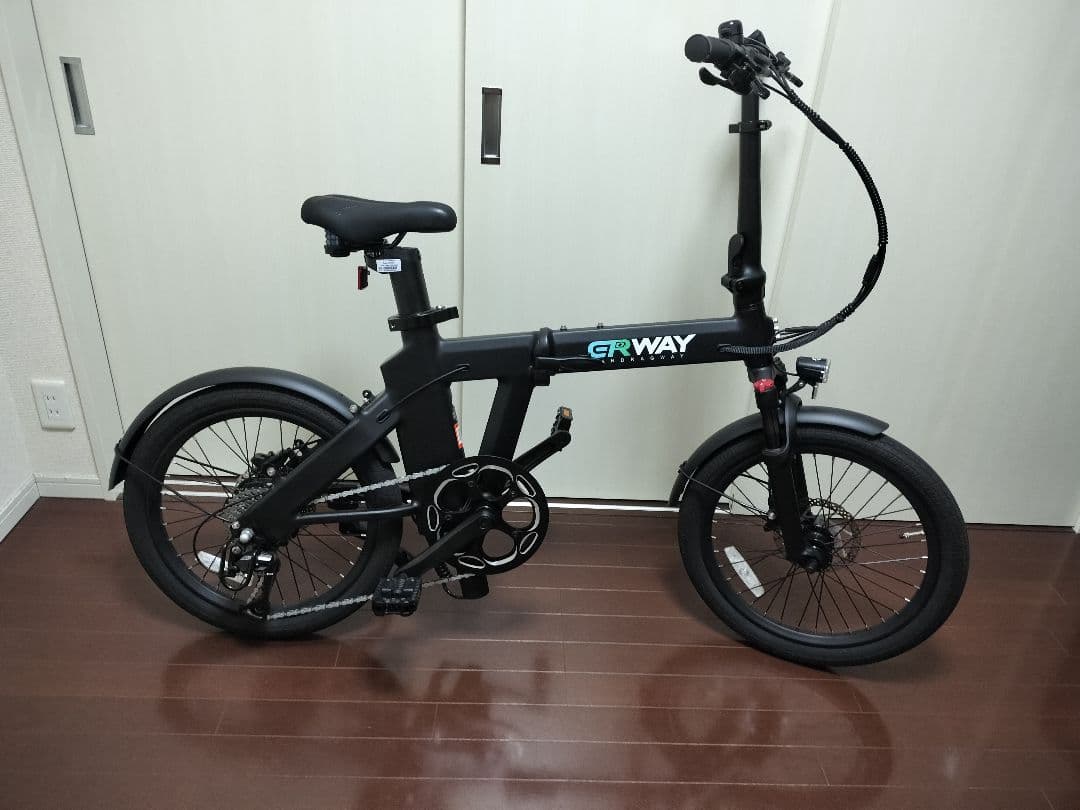【美品】ERWAY A02 電動自転車ブラック 付属品付き