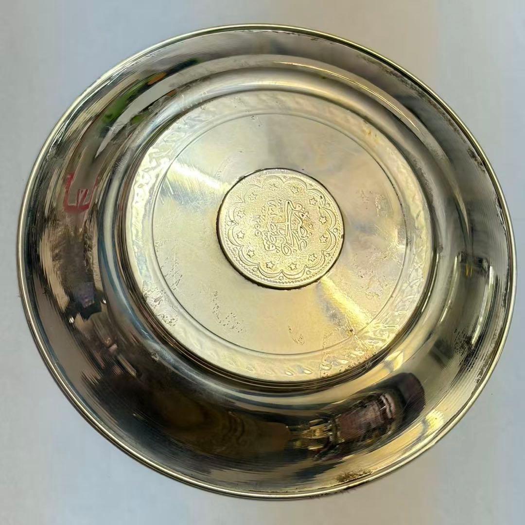 アンティーク オスマン帝国 銀貨  銀皿 銀プレート 総重量約101g