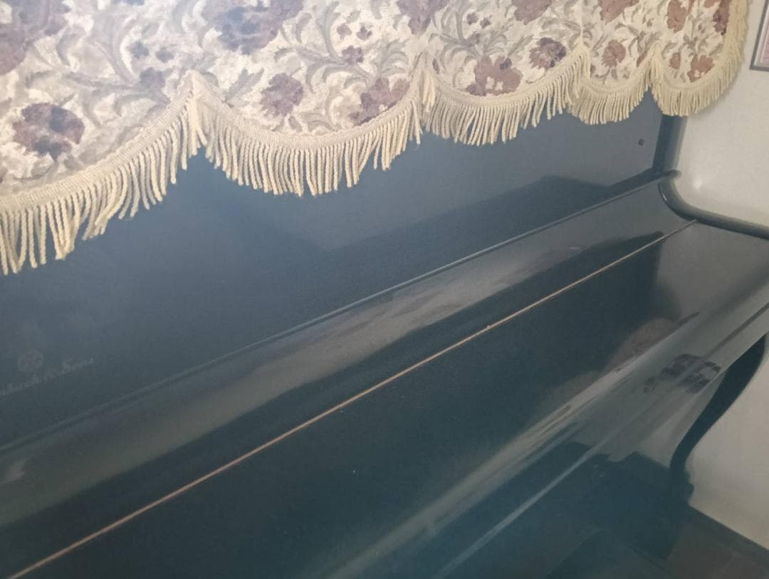 Steinbach & Sons アップライトピアノ 黒 椅子付き