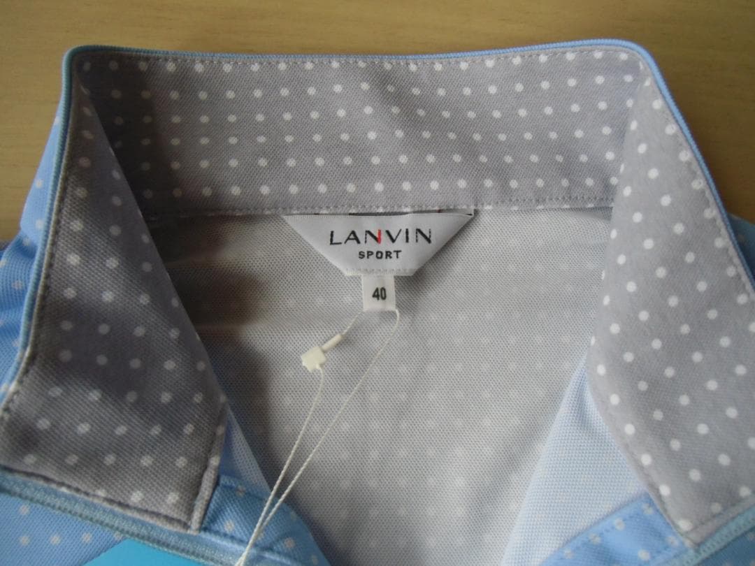 【新品、最終処分値】LANVIN SPORTレディースジップアップシャツ