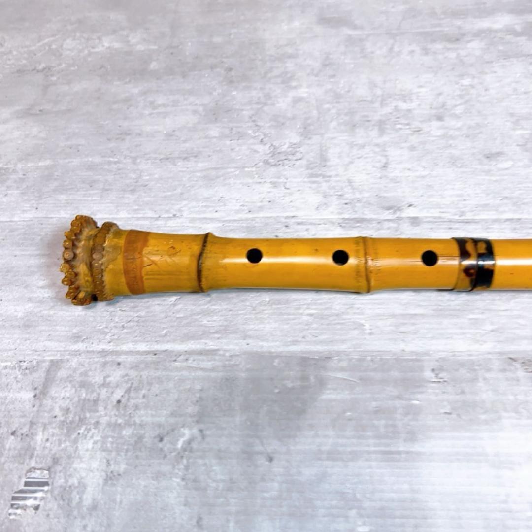 尺八 和楽器　如春　1尺8寸　中継ぎ鼈甲　べっこう
