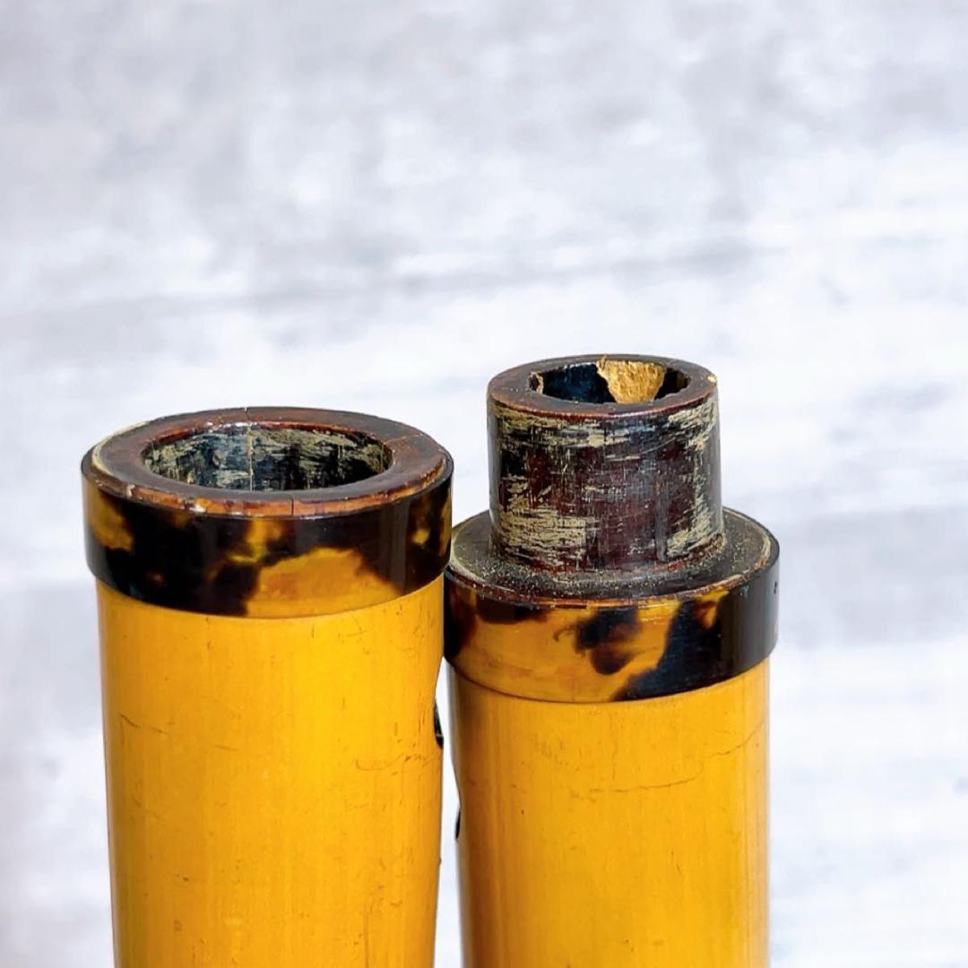 尺八 和楽器　如春　1尺8寸　中継ぎ鼈甲　べっこう