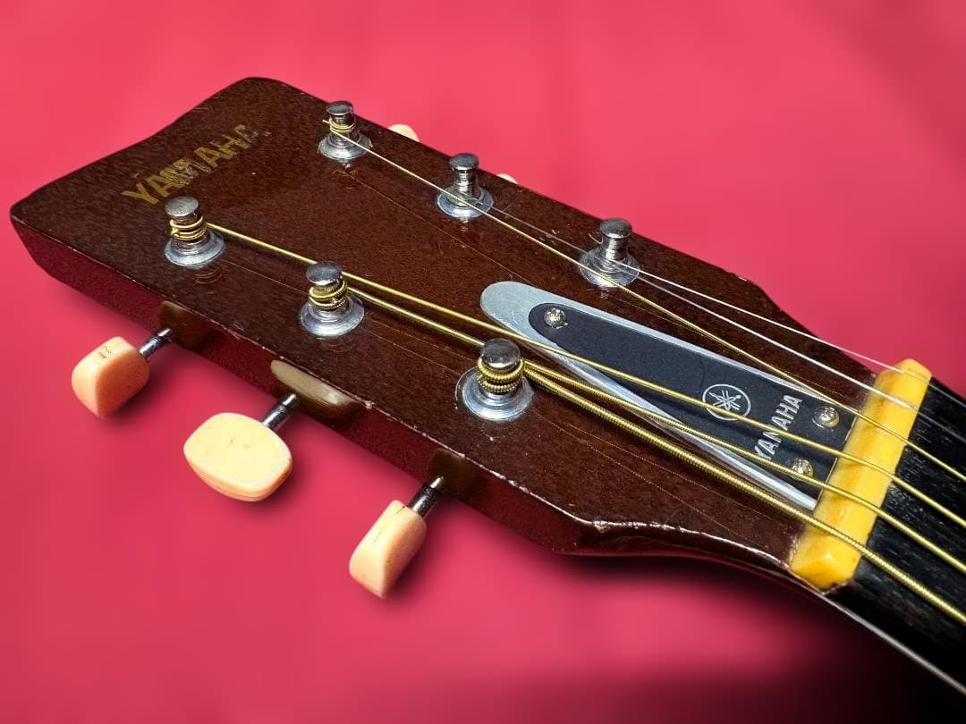 ★長体金ロゴ！超初期型ヤマハFG-110赤がこれだ！超鈴激鳴・超渋美品★