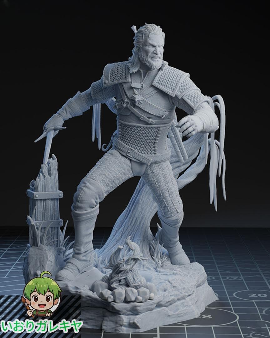 1/10　未塗装 未組立　フィギュア　ガレージキット　ゲラルト　ウィッチャー