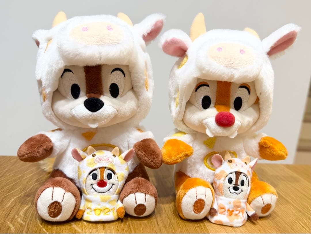 希少チップとデール 干支ぬいぐるみ東京ディズニーリゾート限定2021年 牛年 丑