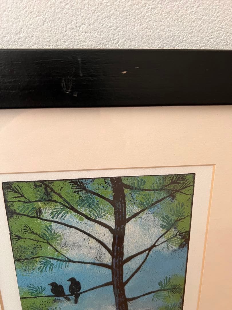 アメリカ東海岸で購入＊JAN HEATHの自然をモチーフにしたアート＊2点