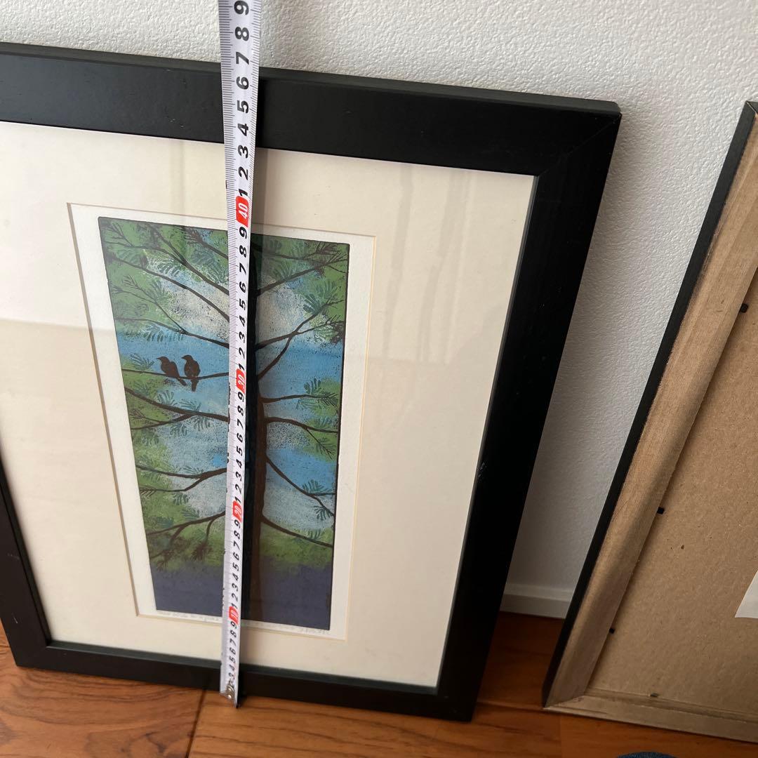 アメリカ東海岸で購入＊JAN HEATHの自然をモチーフにしたアート＊2点