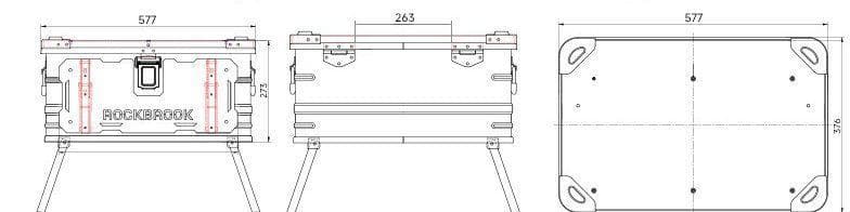 新品送料込み　50L アルミコンテナ　フルカスタム　アッシュ　キャンプ