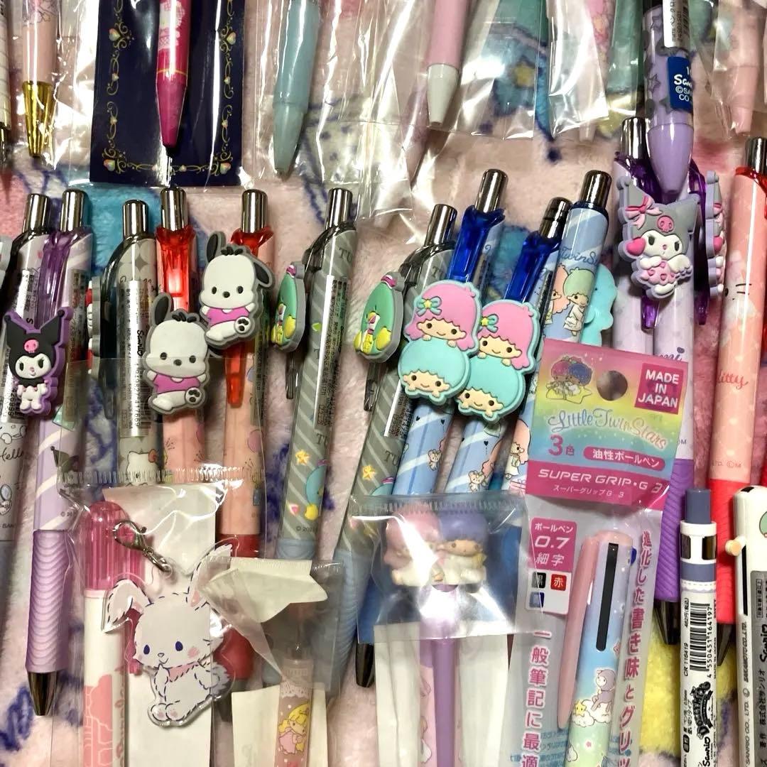 サンリオ ボールペン シャーペン 約67本 ★キキララ多め 収納ケース レアあり