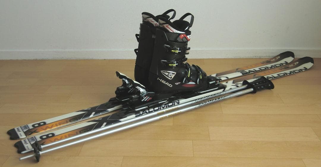 ■■送料無料■サロモン■メンズスキーセット■板166靴27-27.5■メンテ付■