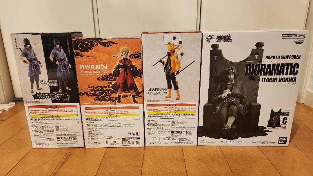 ナルト　サスケ　イタチ　一番くじ　フィギュア４体セット