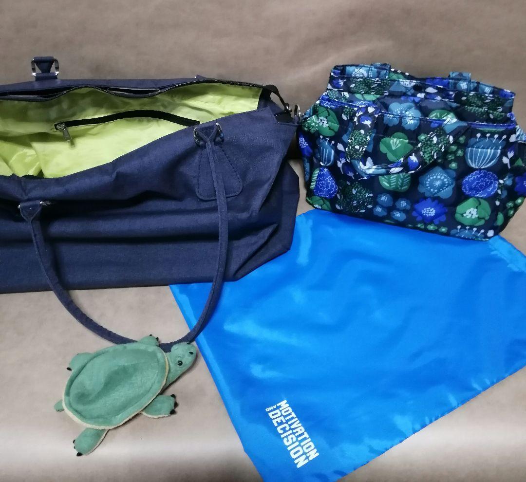 adidas golf キャディバッグ(白) + トートバック(紺) 2点セット