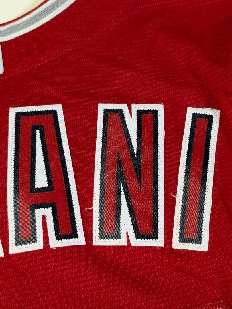 ②USA製 マジェスティック　エンゼルス 大谷翔平 ユニフォーム　Ｍ レッド