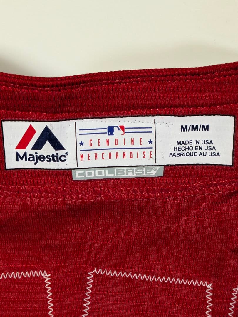 ②USA製 マジェスティック　エンゼルス 大谷翔平 ユニフォーム　Ｍ レッド